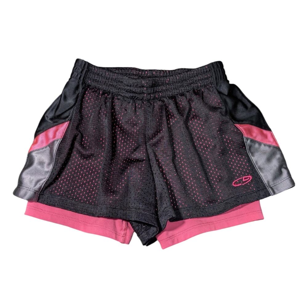 Champion Size M 7-8 Athletic Shorts Pink And Black